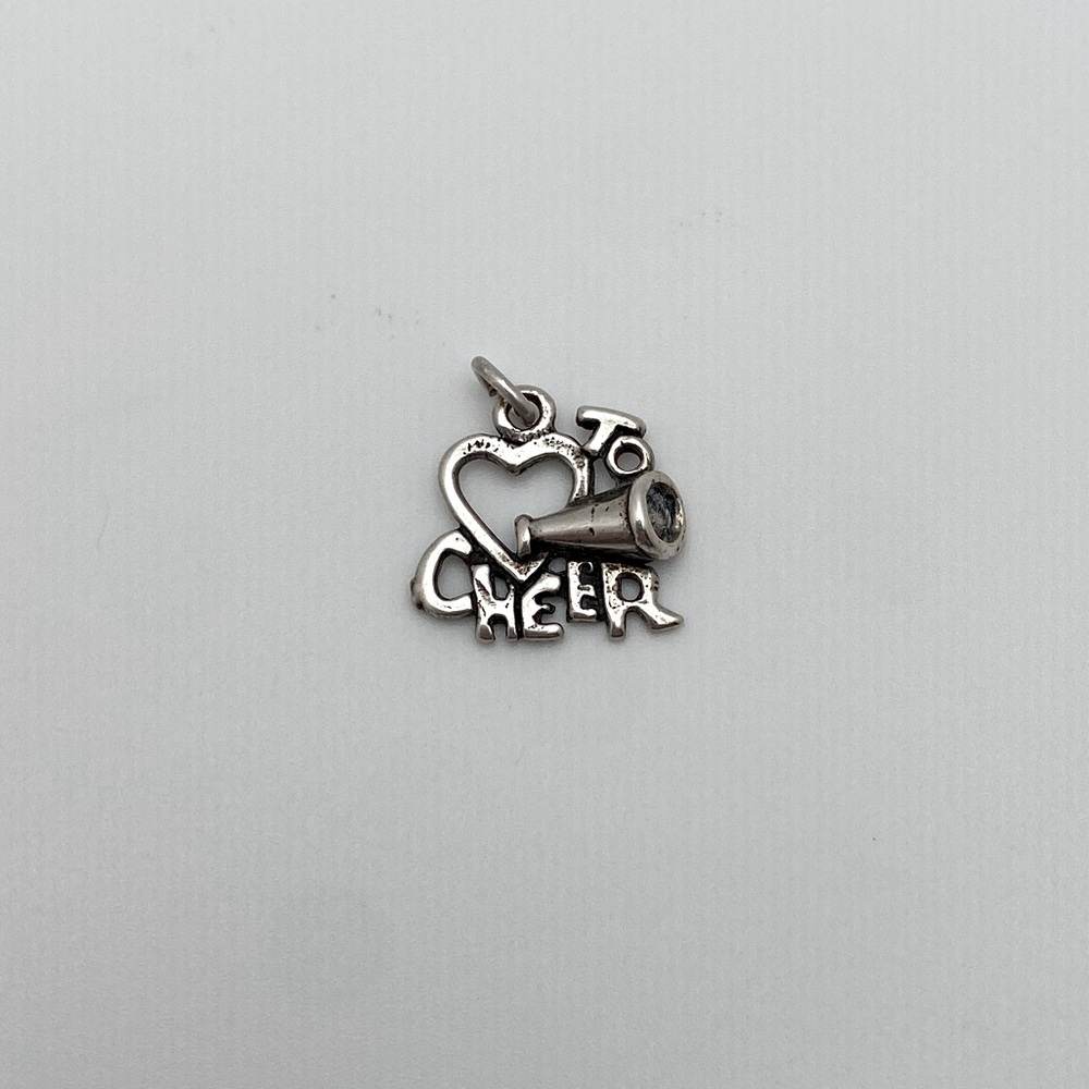 Sterling Silver 925 Love to Cheer Charm